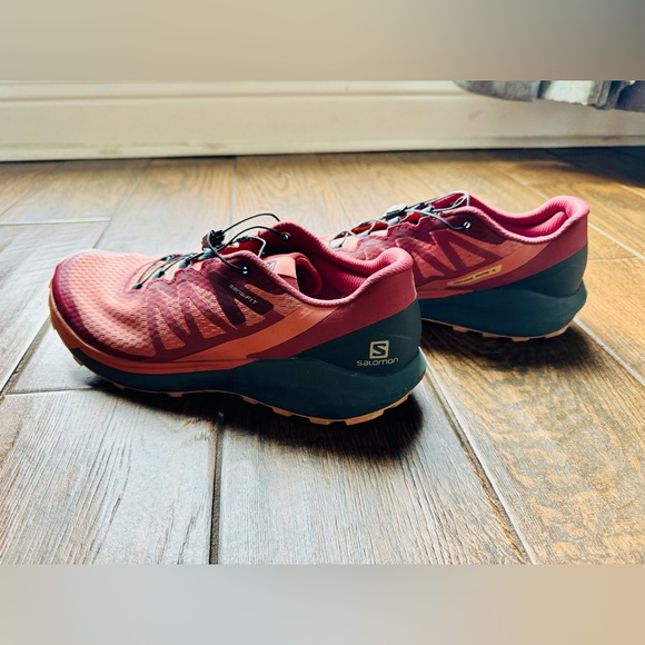 Salomon Sense Ride 4 Womens 11 Men’s 10 Hiking Trail Running Shoe Brick Dust - Picture 4 of 8